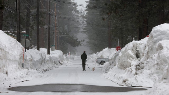 Lake Tahoe Area Readies For More Snow As Another Storm Moves Over California 