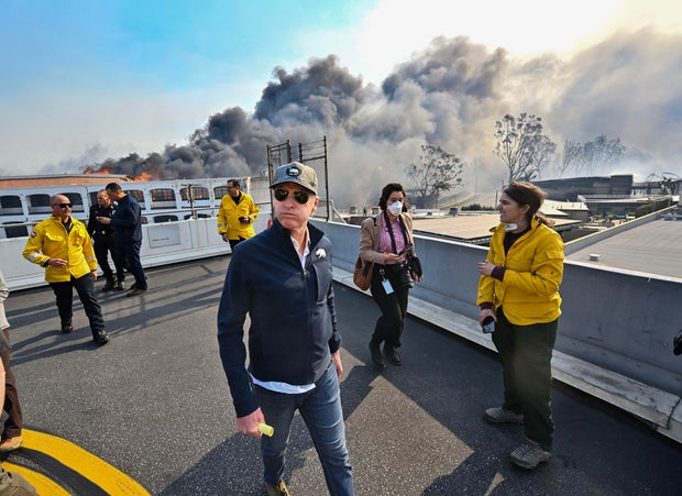 Powerful Winds Fuel Multiple Fires Across Los Angeles Area 