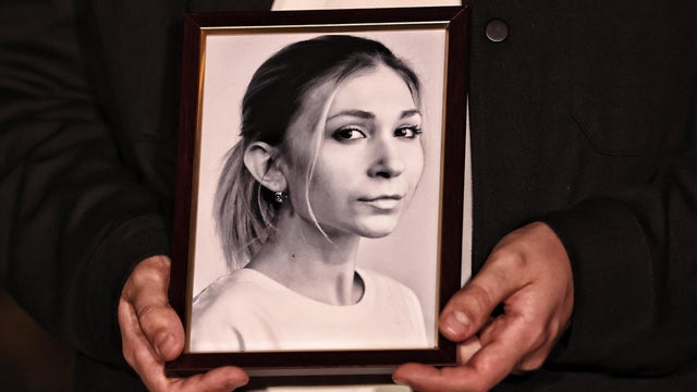 FILE PHOTO: Ukrainian journalist Roshchyna attends a court hearing in Kyiv 