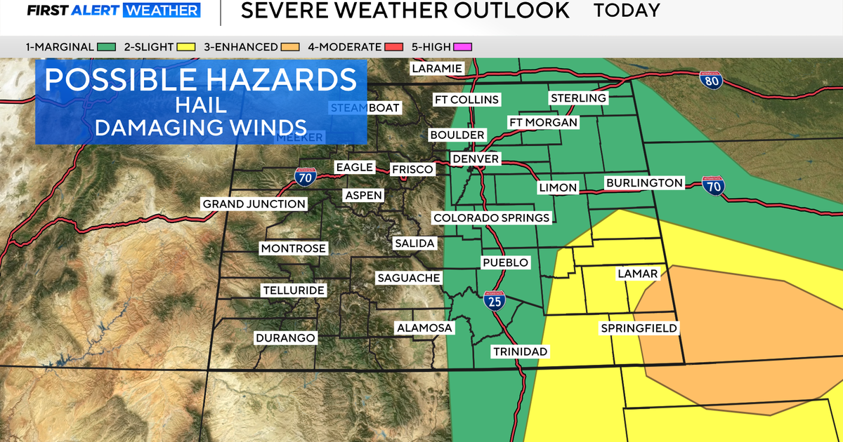 Severe storms possible in Denver and across Eastern Colorado 